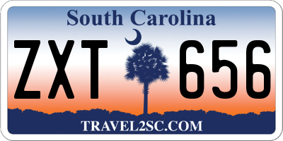 SC license plate ZXT656