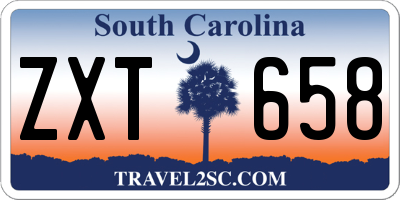 SC license plate ZXT658