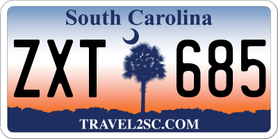 SC license plate ZXT685