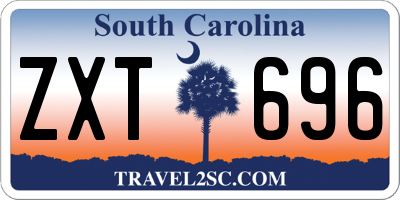 SC license plate ZXT696