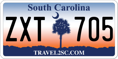 SC license plate ZXT705
