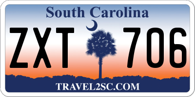 SC license plate ZXT706
