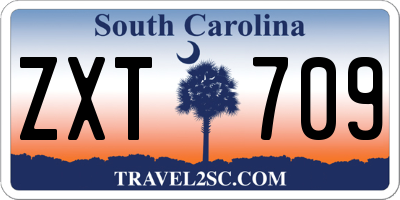 SC license plate ZXT709