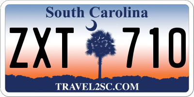 SC license plate ZXT710