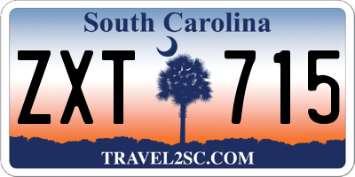 SC license plate ZXT715