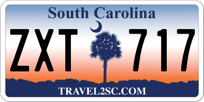 SC license plate ZXT717
