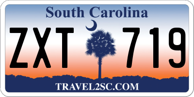 SC license plate ZXT719