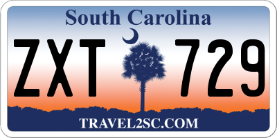 SC license plate ZXT729