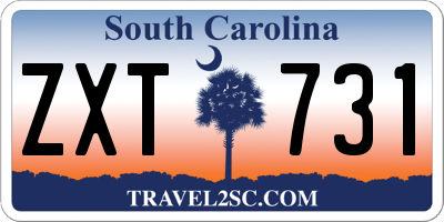 SC license plate ZXT731