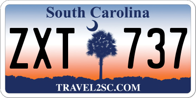 SC license plate ZXT737