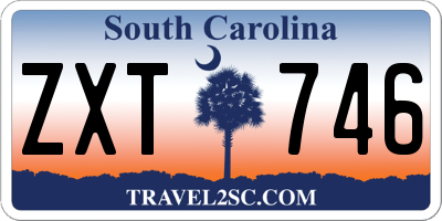 SC license plate ZXT746