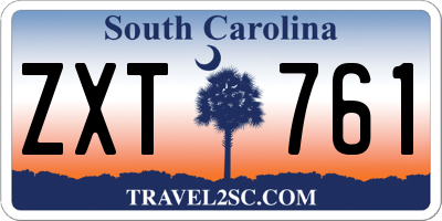 SC license plate ZXT761