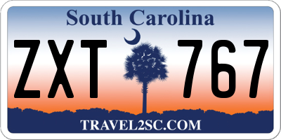 SC license plate ZXT767