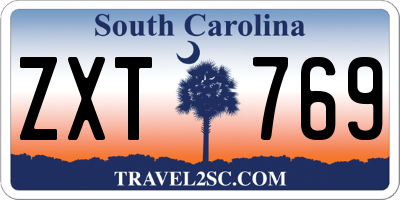 SC license plate ZXT769