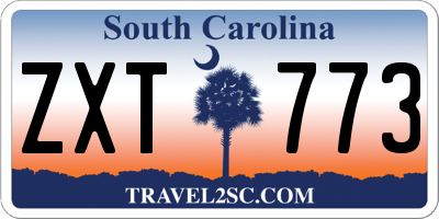 SC license plate ZXT773