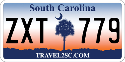 SC license plate ZXT779