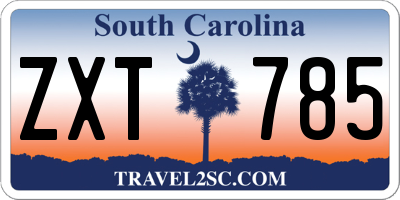 SC license plate ZXT785