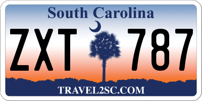 SC license plate ZXT787