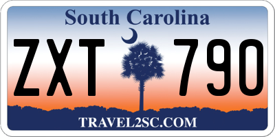 SC license plate ZXT790