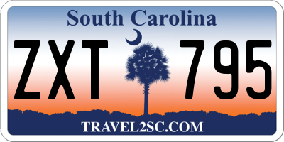 SC license plate ZXT795