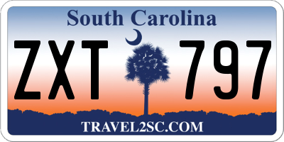 SC license plate ZXT797