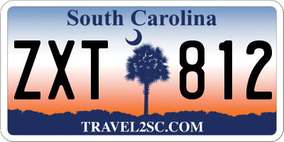 SC license plate ZXT812