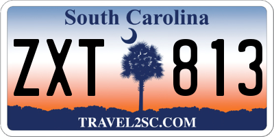 SC license plate ZXT813
