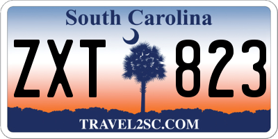 SC license plate ZXT823