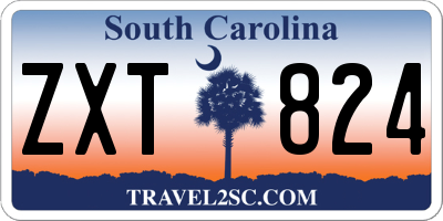 SC license plate ZXT824