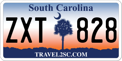 SC license plate ZXT828