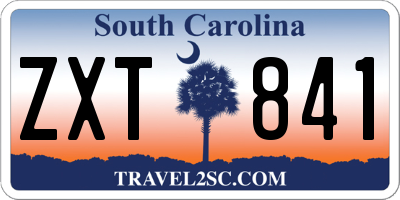 SC license plate ZXT841