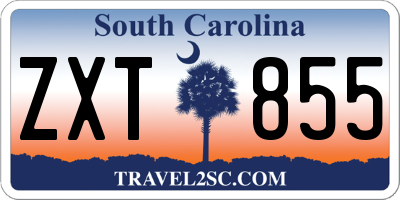 SC license plate ZXT855