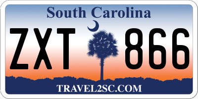 SC license plate ZXT866
