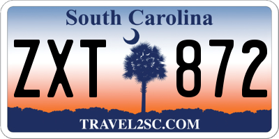 SC license plate ZXT872