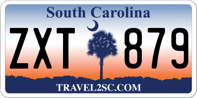 SC license plate ZXT879