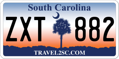 SC license plate ZXT882