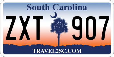 SC license plate ZXT907