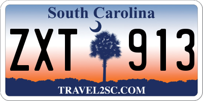 SC license plate ZXT913