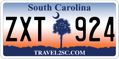 SC license plate ZXT924
