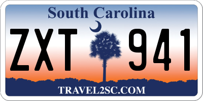 SC license plate ZXT941