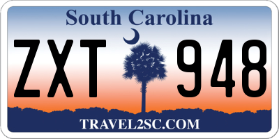 SC license plate ZXT948