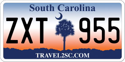 SC license plate ZXT955