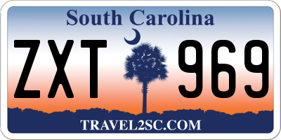 SC license plate ZXT969