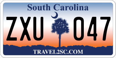SC license plate ZXU047