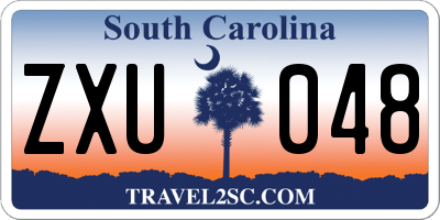 SC license plate ZXU048