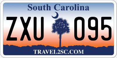 SC license plate ZXU095
