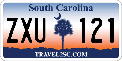 SC license plate ZXU121