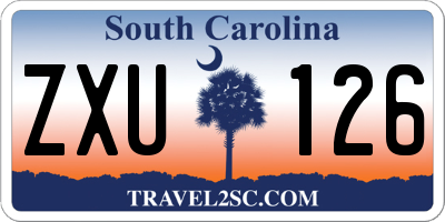SC license plate ZXU126