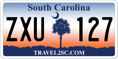 SC license plate ZXU127