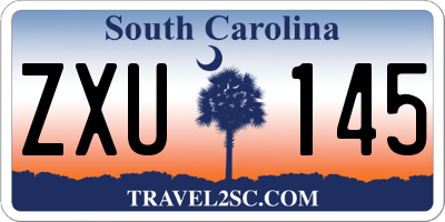 SC license plate ZXU145